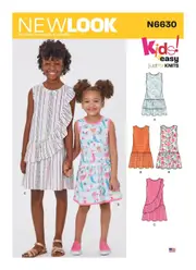 New Look Pattern N6630 6630 Children's & Girls' Dresses