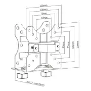 Brateck Adjustable Multifunctional Thin Client Mount