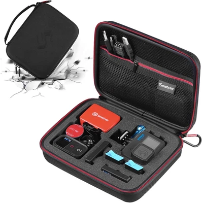 Action Camera Case for GoPro Hero 12 11 10 9 DJI Osmo 4 Hard Storage Organizer