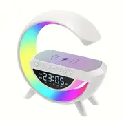 3 in 1 Night Light Bluetooth Speaker with Wireless Charger LED Night Light Bluetooth Speaker