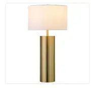 Meyer and Cross Table Lamp w/ Fabric Shade 29.5" 1-Light Candlestick Plug-In