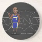 CHRIS WEBBER C-WEBB NBA球星陶瓷吸水杯墊 - 插畫家限定版B