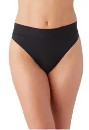 B.tempt'd by Wacoal Women Nearly Nothing High Waist Thong Black Size M