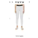 YUYU ACTIVE白色瑜珈褲 M號