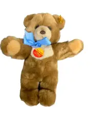 Steiff Plush Brown Cosy Teddy Bear Blue Ribbon Ear Tag 10" Germany Stuffed