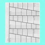 Plastic Decimal Coin Type Pages/Refills Graded Pockets W/ Backing Paper Pack/5