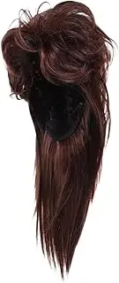 DEARMAMY Men's Wig Costumes Colored Wigs Cosplay Wig Men Apparel Mens Hair Wig Curly Wigs Mens Wigs Long Curly Wig Mens Costume Wigs Man Wigs Costume Party Wigs Coffee High Temperature Wire
