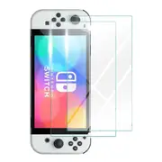 2x Nintendo Switch 2021 OLED Screen Protector, ZUSLAB Tempered Glass Film [2 Pack]