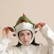 Dinosaur Plush Hat Cute Headgear for Thanksgiving Holiday Stage Performance