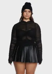 [Current Mood] Plus The Mosh Pit Mesh Crop Top