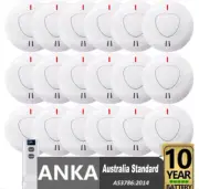 Wireless Interconnected Photoelectric Smoke Alarm Detector Sets Lithium Battery