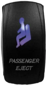 DragonFire Racing 521399 Lighted Pass Eject On/Off Blue Switch