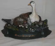 CAST IRON GARDEN ACCENT MOTHER PHEASANT DOOR STOP PAINTED - GREAT BUSTARDS
