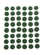 B&P Lamp 3/4" Dia. Adhesive Backed, Green Felt Dots, Per 100