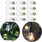 12/24/36 Pack E27 Screw Base S14 11W Dimmable Filament Incandescent Light Bulbs