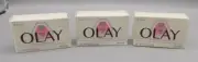 3 Bars Oil of Olay Soap White Vintage Old Stock Sealed Box Unused 4.75 Oz