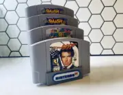 Nintendo N64 SNES SEGA stand Game cartridge display retro video game display