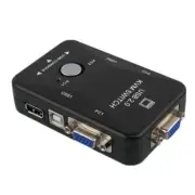 USB 2 Ports KVM Key-Press Switch Device Keyboard Monitor For Desktop/Computer a