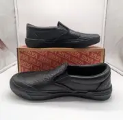 Vans Men's BMX Slip-On Courage Adams Black Elephant Suede Shoes SZ 7.5 W Box
