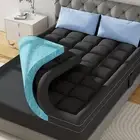 3 Inch Dual Layer Memory Foam Mattress Topper, 2 Inch Memory Foam Plus 1 Inch...