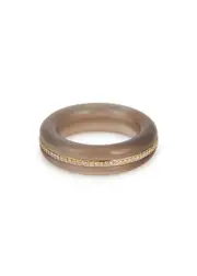 BY Pariah Stone Linings Embellished Agate Ring - Grey - 52 52