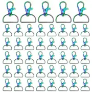 30pcs Swivel Snap Hook D Ring,Metal Swivel Clasps Lobster Lanyard Clasp Swive...