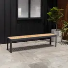 Mimosa 188 x 45cm Italica Aluminium Dining Bench