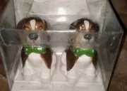 Beagle Dog Figurine Salt & Pepper Shaker Set ~ Made By American Atelier ~ NlB ~