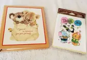 Vtg 80s Nos Hallmark Telephone Address Book & J.T. Murphy Thank You Cards Lot