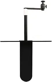 Nutriess Adjustable Projector Stand 24 to 40CM 1/4in Thread White for Sofa Bedside Versatile Angle Holder for Home Entertainment (Black)