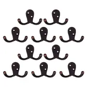 207738 Coat Double Hook Horizontal Oil Rubbed Bronze 5 Pack