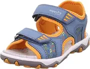 [Superfit] Boys' Mike 3.0 Sandals, Blue / orange 8010, 28 EU