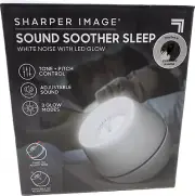 Sharper Image Sound Soother Wind, White Noise Machine with LED Glow, NEW!!