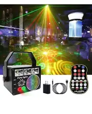 Party Lights Disco Dance DJ Lights 3IN1 Party light,LED Strobe,RGB LED Projector