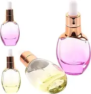 4pcs Refillable Perfume Bottle Set 30ml Glass Oil Dispenser Bottles Dropper Random