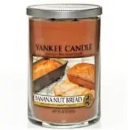 Yankee Candle Retired "BANANA NUT BREAD"~2-Wick~ Large 22 oz ~ WHITE LABEL~ NEW