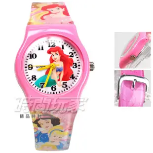 Disney 迪士尼 D小美人魚小P1 時尚卡通手錶 小美人魚 公主 手錶 數字 女錶 粉紅色【時間玩家】