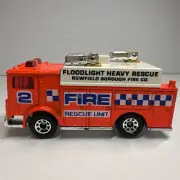 Matchbox Mack Auxillary Power Truck Rare FIRE Rescue Unit #2 1991