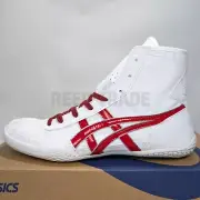ASICS Wrestling Shoes 1083A001 White/Red(edge:Silver) lace:Wine EX-EO(TWR900)