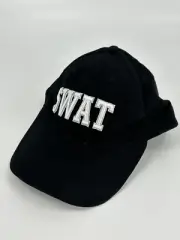 Spirit Halloween Swat Hat Cap Costume Strap back Unisex Black & White