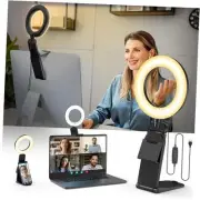 Ring Light for Laptop Desk Clip On,Small Computer Video Conference Lighting