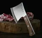 Full Tang Handmade Cleaver Knife Wood Handle Slicing Beef Cut Chop Bones Butcher