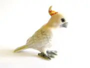 Major Mitchell Cockatoo - Miniature Ceramic Hand Painted Bird Figurine