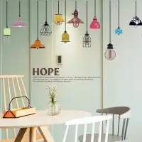 在飛比找Yahoo!奇摩拍賣優惠-【熱賣下殺】廚房餐廳店面裝飾品墻貼畫創意DIY個性燈泡自粘壁