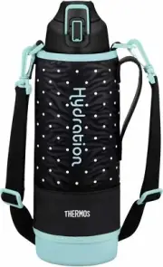 Thermos Water Bottle Dot Black 1.5L FHT-1500F D-BK
