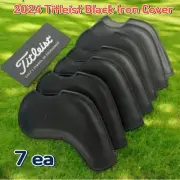 Titleist Golf Iron Head Set Covers Jet Black 7 piece set Golf Club Headcover