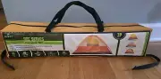 Quest Rec Series 3 Person Dome Tent Orange & Yellow 7' X 6' Light Weight NEW