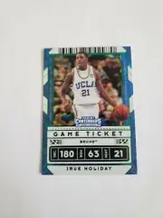 2020 Panini Contenders Draft Picks Green Explosion Game Ticket Jrue Holiday