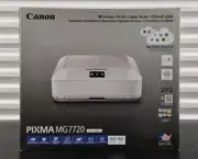 Canon Pixma MG7720 Inkjet Printer All In One Copy Scan White Factory Sealed