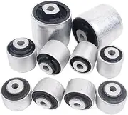 10Pieces Suit Front Axle Control Bush Rub Swing Arm Bushing Kit 8K0407182 4G0407183 Compatible For Q5 A5 A7 A4L A6L
